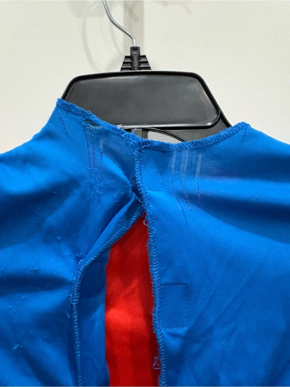 Mario costume youth medium 7-8 *No Mustache* FUC due to fabric pull Mark on hat